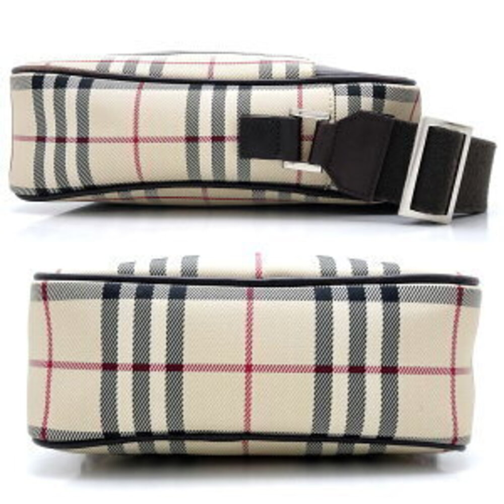 Burberry Nova Check Shoulder Bag Canvas Leather Beige Tan Brown - Picture 2 of 9